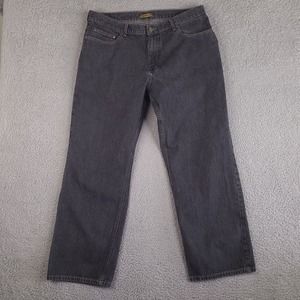 Cubavera Jeans Mens 36x28.5 Black Straight‎ Leg Regular Fit Cotton